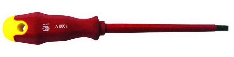 Диэлектрическая шлицевая отвертка BIBER SL 4х100 мм 85592 - фото