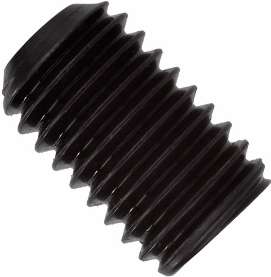 Винт дюймовый установочный HEX с засверленным концом DIN 916 (ISO 4029) UNC, сталь 45H - фото