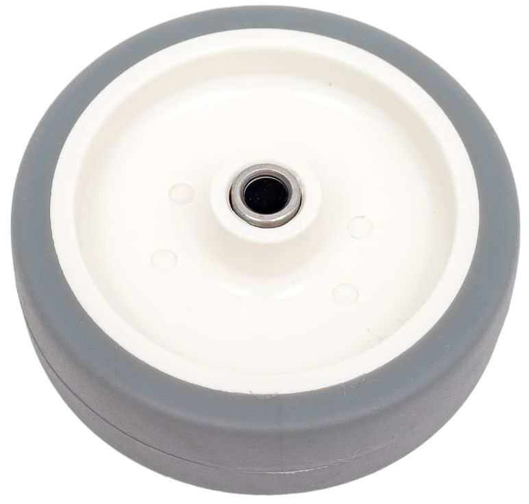Колесо диаметр 75 мм грузоподъемность 60 кг, резина/полипропилен ЗУБР 30946-75 - фото
