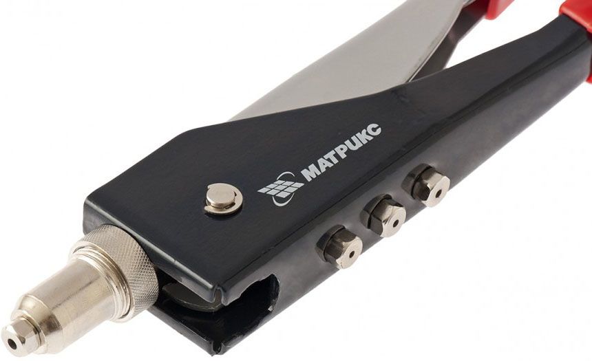 Заклепочник ручной вытяжной переставной (2.4-4.8 мм) 250 мм, Matrix 40527М - фото