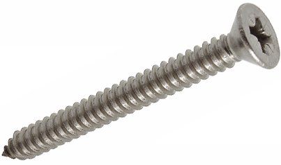 Саморез с потайной головкой 4,8х35 ISO 7050 (DIN 7982) форма C, нержавеющая сталь А2 - фото