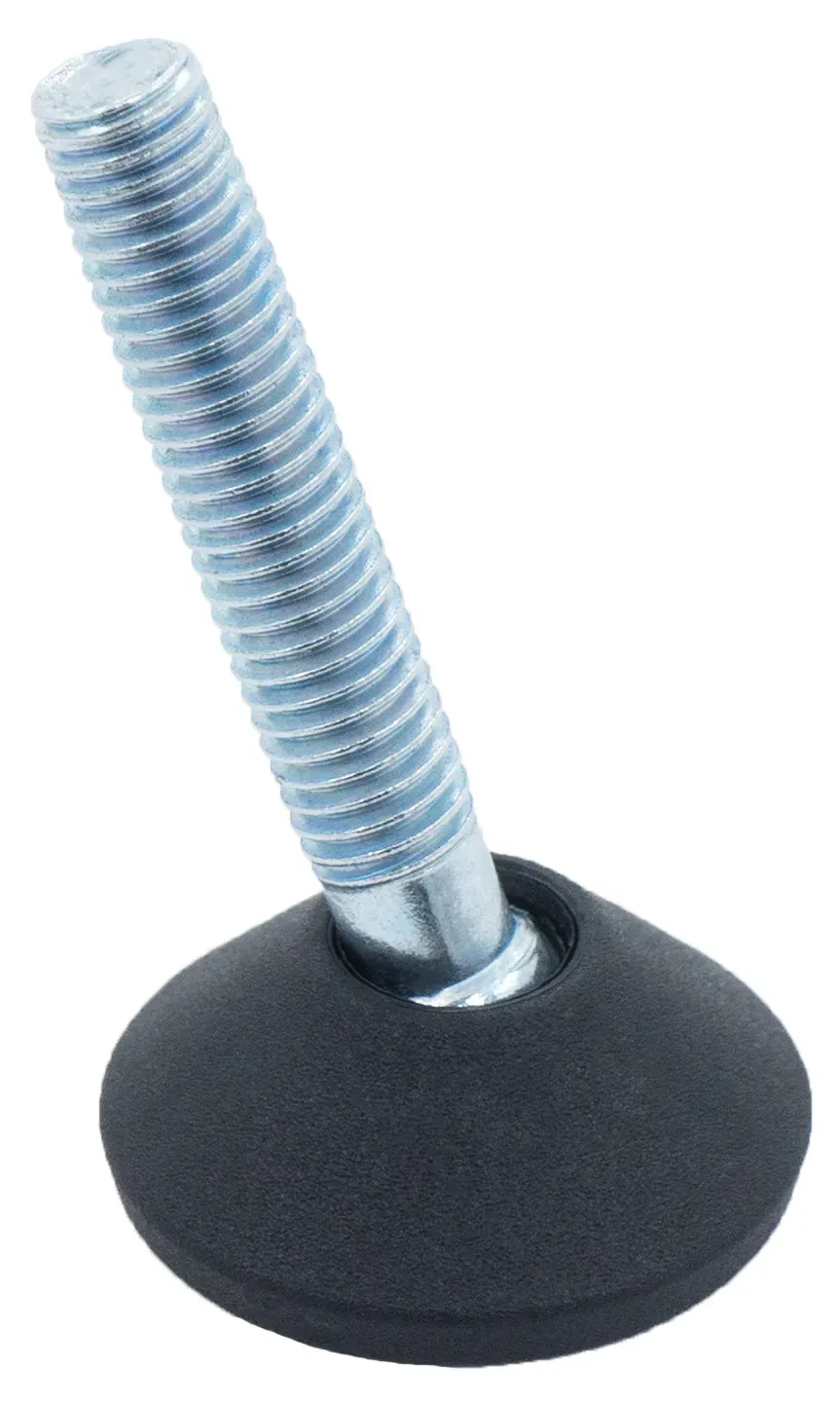 Опора регулируемая шарнирная с болтом М8х50 и основанием 30 мм 30ШМ8-50ЧН, пластик - фото