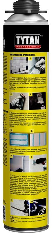 Клей полиуретановый для наружной теплоизоляции TYTAN Professional Styro 753 77961, 750 мл - фото