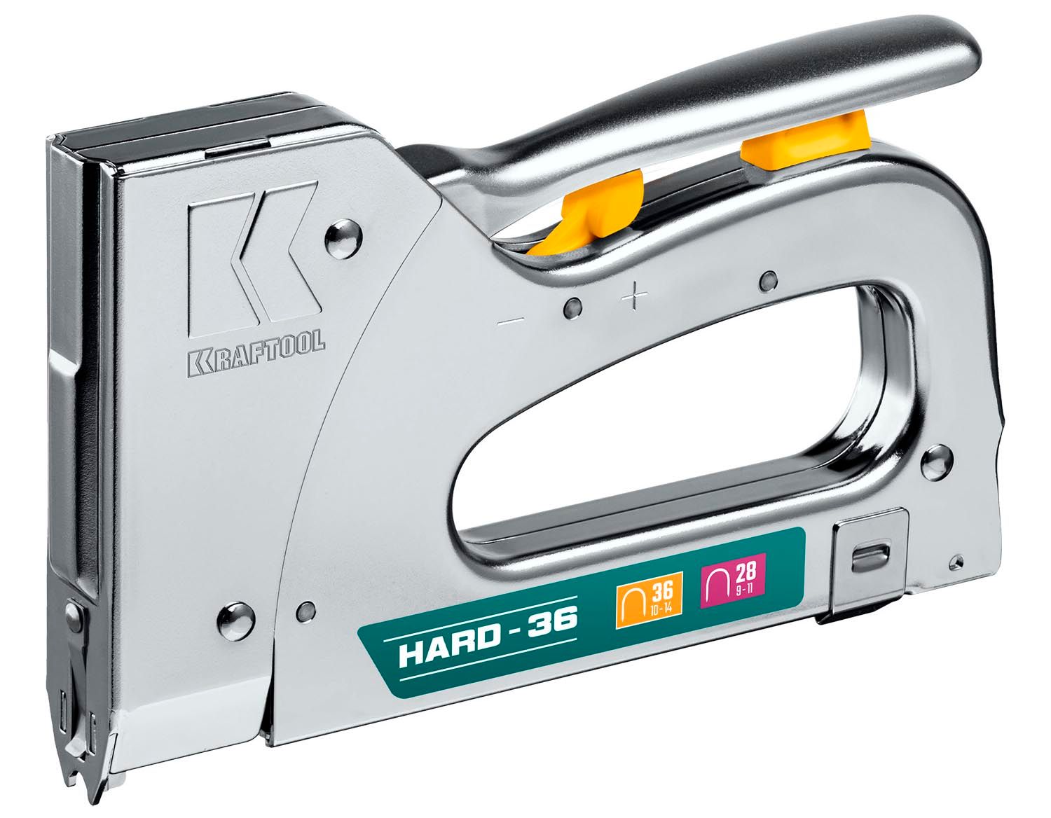 Степлер рессорный тип 36 (L) калибр 20GA (10-14 мм)/28 Hard-36 Kraftool 3186 - фото