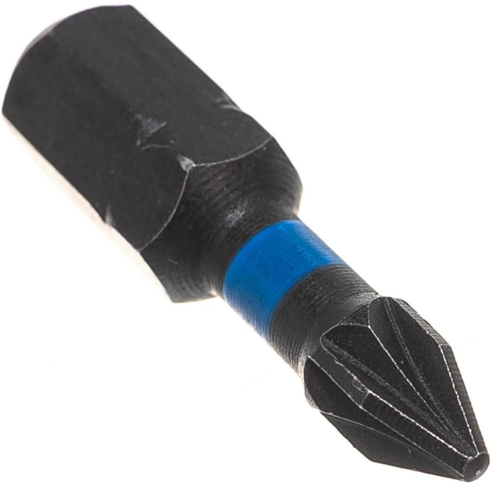 Бита торсионная крестовая PZ2 длина 25 мм, C1/4" Heller TD30534, сталь S2, 5 шт - фото