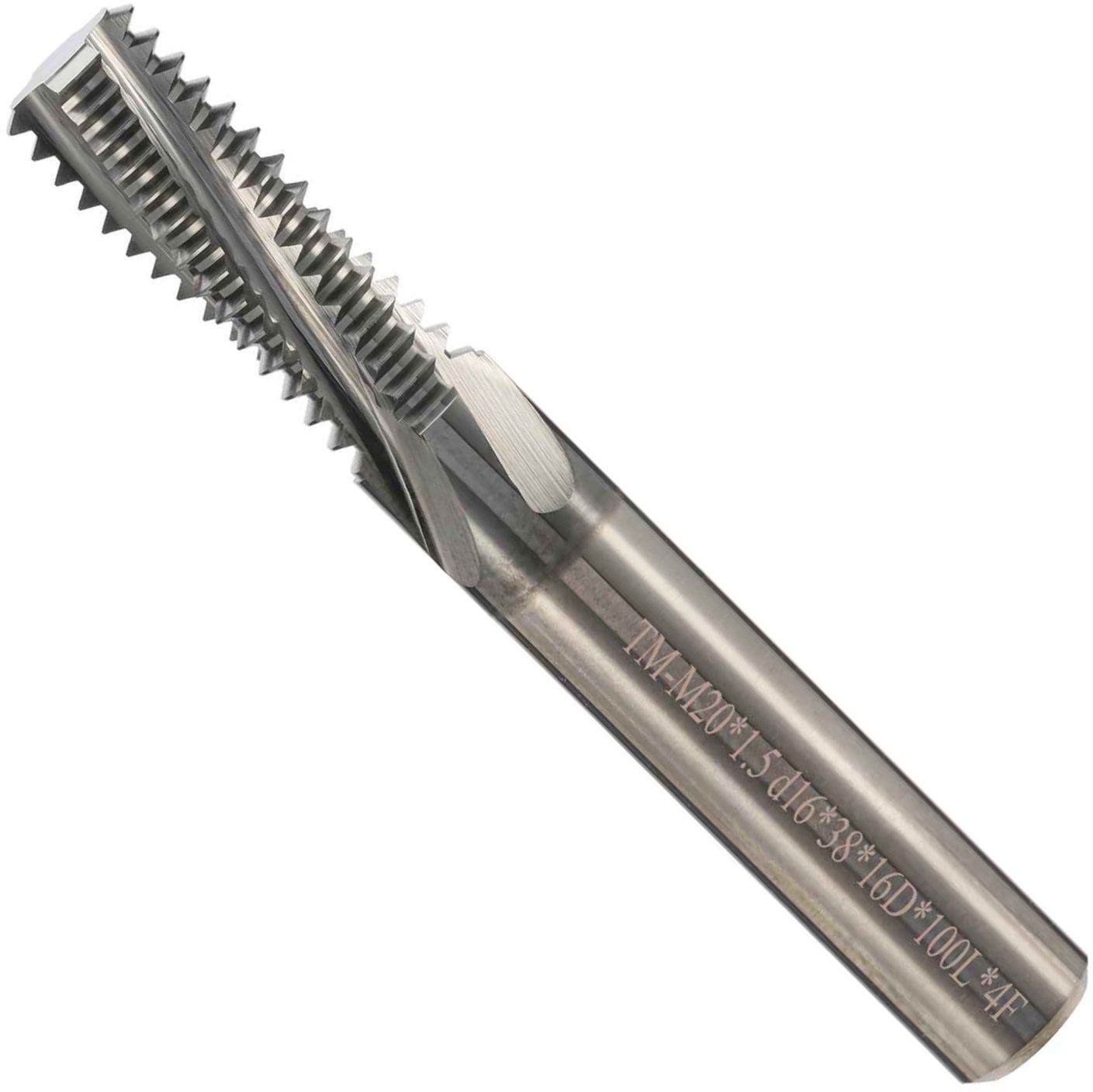 Резьбофреза полнопрофильная твердосплавная BSKT, VHM, покрытие AlCrN, трубная резьба G - фото