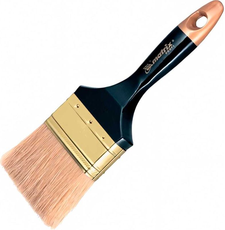 Кисть плоская с деревянной ручкой Профи Matrix, натуральная щетина - фото