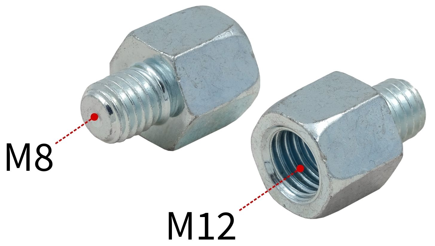 Муфта переходная внутренняя/наружная резьба М12/М8 MUPRO 113503 - фото