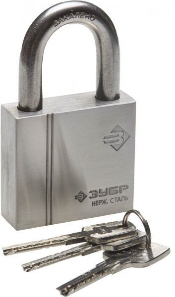 Замок навесной 60 мм ЗУБР Эксперт 37290-60 - фото