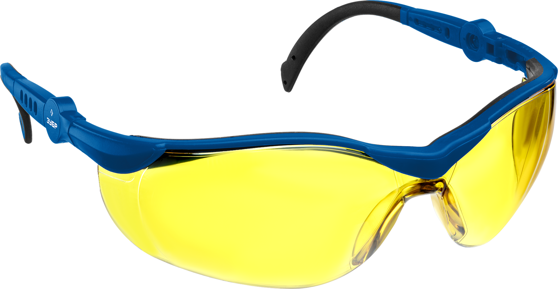 Очки защитные открытого типа ЗУБР Прогресс 9 110311_z01, желтые - фото