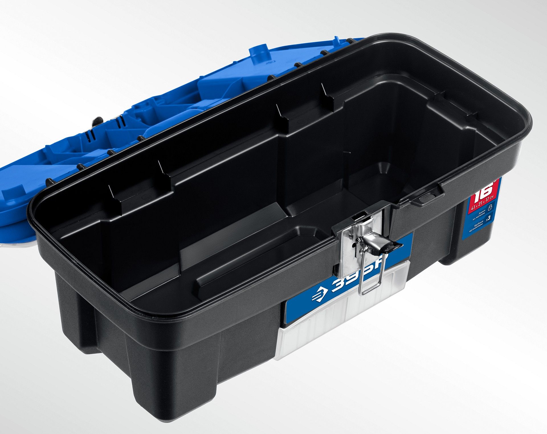 Ящик для инструментов пластиковый 16" 414x212x175 ДЕСНА-16 ЗУБР 38181-16 - фото