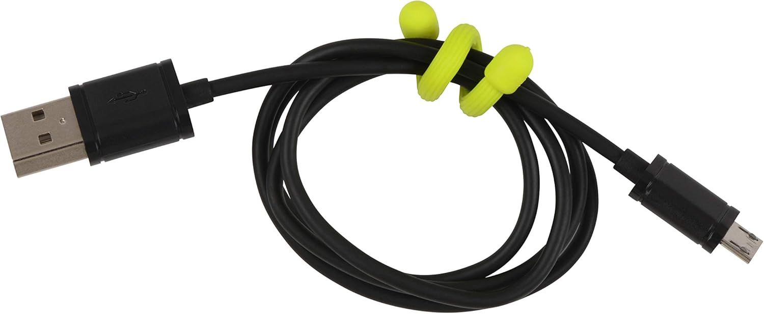 Гибкая стяжка (хомут) 3" Nite Ize Gear Tie GT3I-4PK-33, желтый, 4 шт - фото