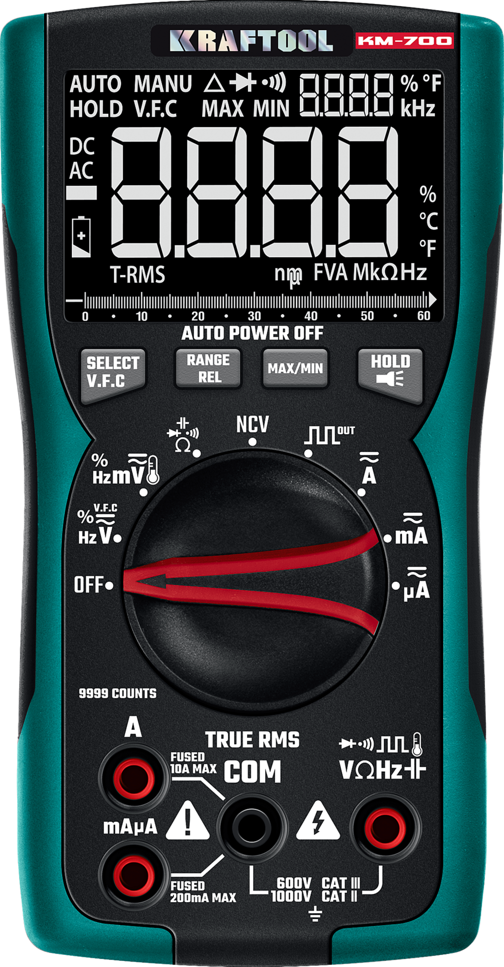 Мультиметр цифровой KM-700 Kraftool 59852 - фото
