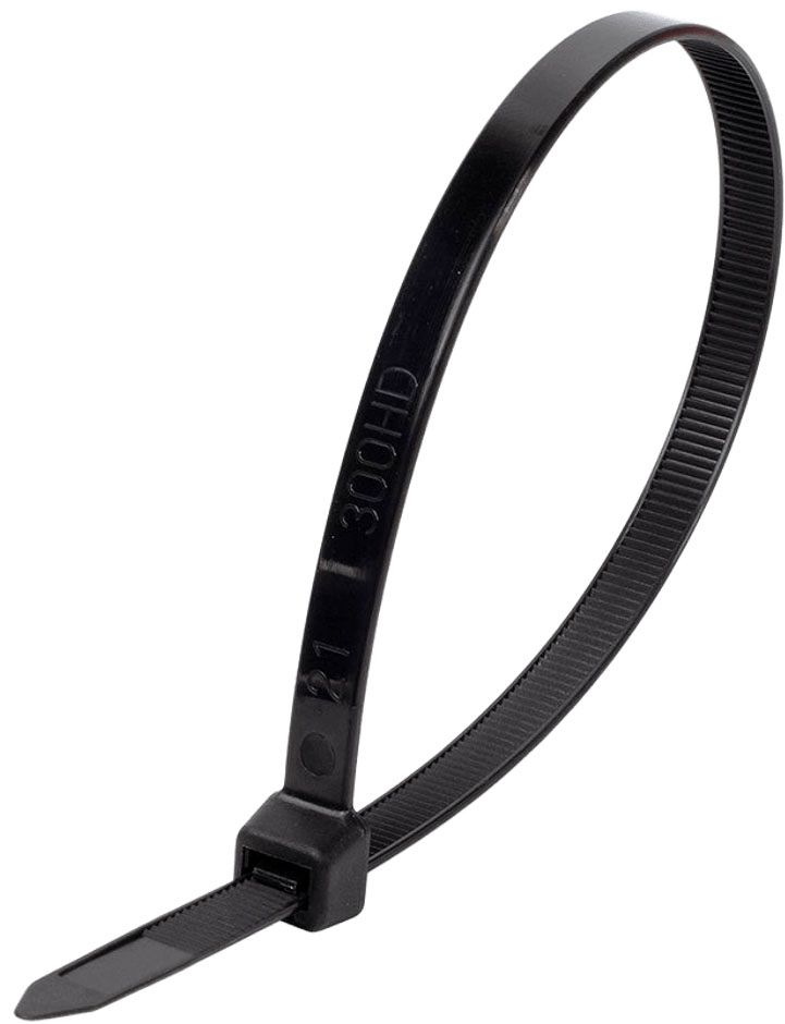 Стяжка нейлоновая черная КСС 9х920 мм Fortisflex 59159, 1 шт - фото