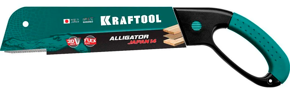 Ножовка по дереву 300 мм Alligator Japan 14 Kraftool 1-15181-30-14 - фото