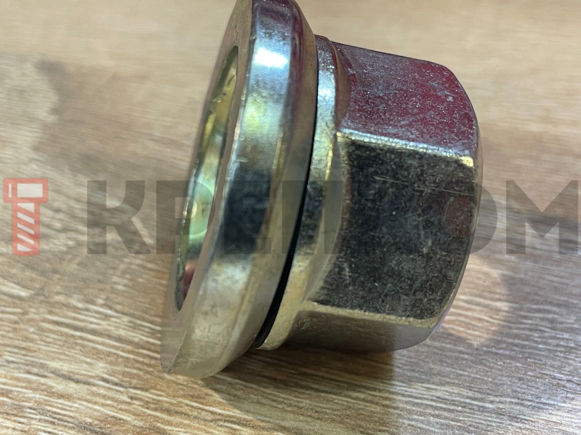Гайка колесная с фланцем М22х1,5 DIN 74361 form B, класс прочности 10, оцинкованная сталь - фото