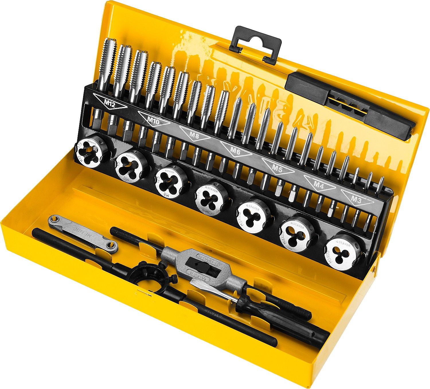 Набор комплектных метчиков и плашек MaXCut Master Stayer 28014-H32, 32 шт - фото