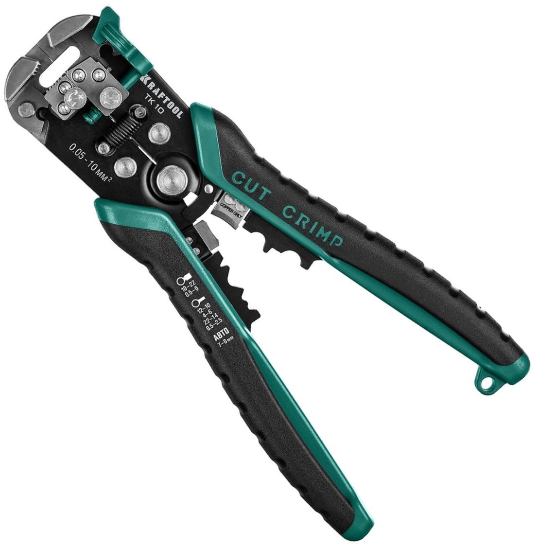 Стриппер автоматический многофункциональный 0,05-10 мм² Kraftool TK-10 22639 - фото