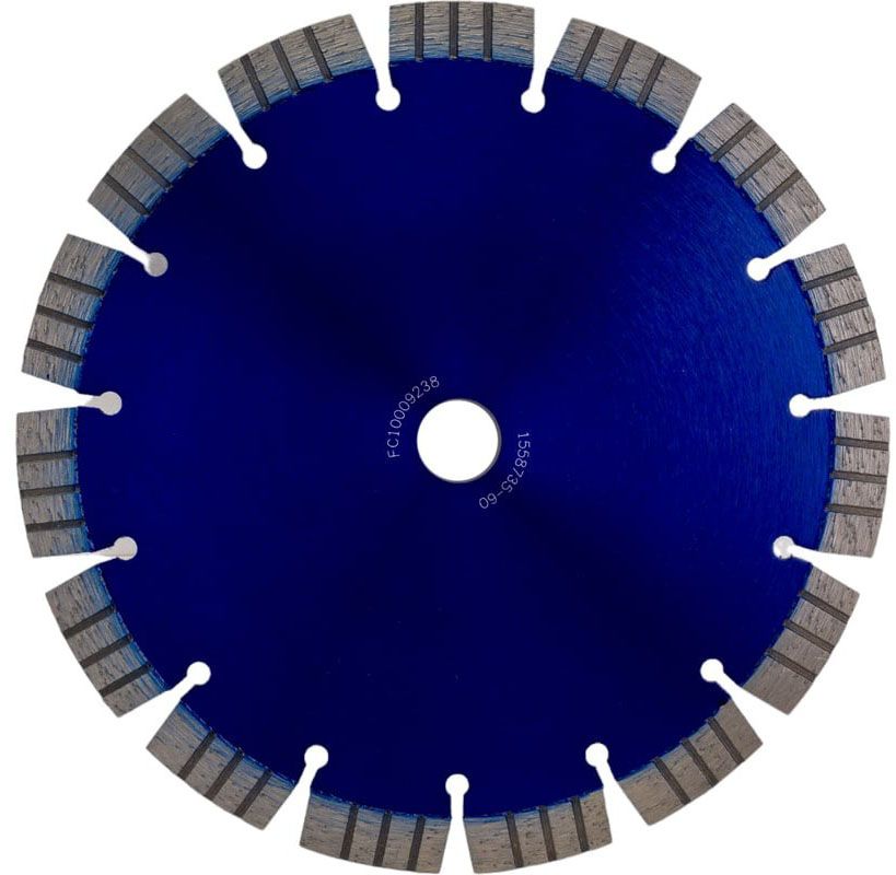 Диск алмазный сегментный лазерный турбо FB/ZZ 350 мм, для железобетона, Messer 01-16-352 - фото
