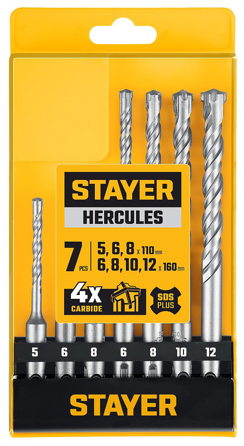 Изображение товара Набор буров SDS-Plus Hercules-4Х Professional Stayer 29290-H7 7 шт