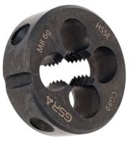 Плашка круглая М3 25х9 мм HSSE-Vap Silver GSR, B09301130