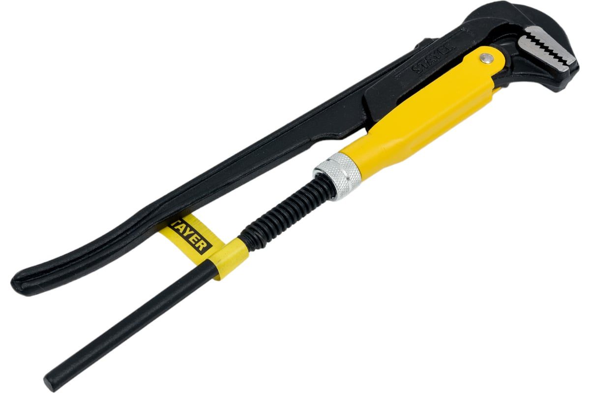 Ключ трубный рычажный с прямыми губками Hercules-L Stayer - фото