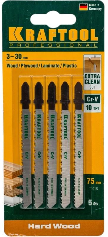 Полотно по дереву для электролобзика Kraftool, хромованадиевая сталь - фото