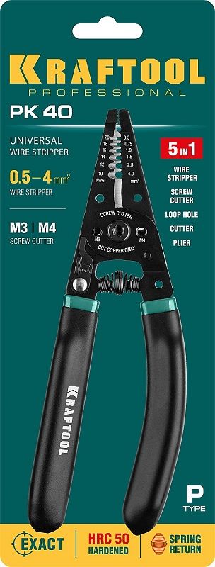 Стриппер ручной многофункциональный 0,5-4 мм² Kraftool PK-40 22659 - фото