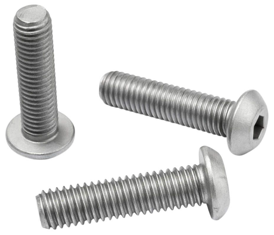 Винт с полукруглой головкой и внутренним шестигранником ISO (DIN) 7380 класс прочности 10.9, цинк-ламельное покрытие flZnncL/480h - фото