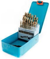 Набор сверл 1-13 мм в металлическом футляре Р6М5К5 РИ ri.243.127, 25 шт