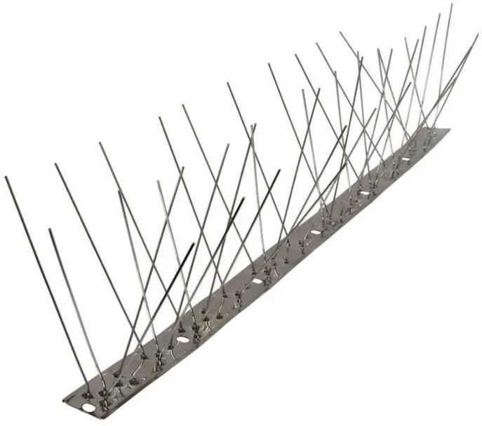 Шипы для защиты от птиц 110 мм, 1м Holz Technic BIRDSPIKE, нержавеющая сталь - фото