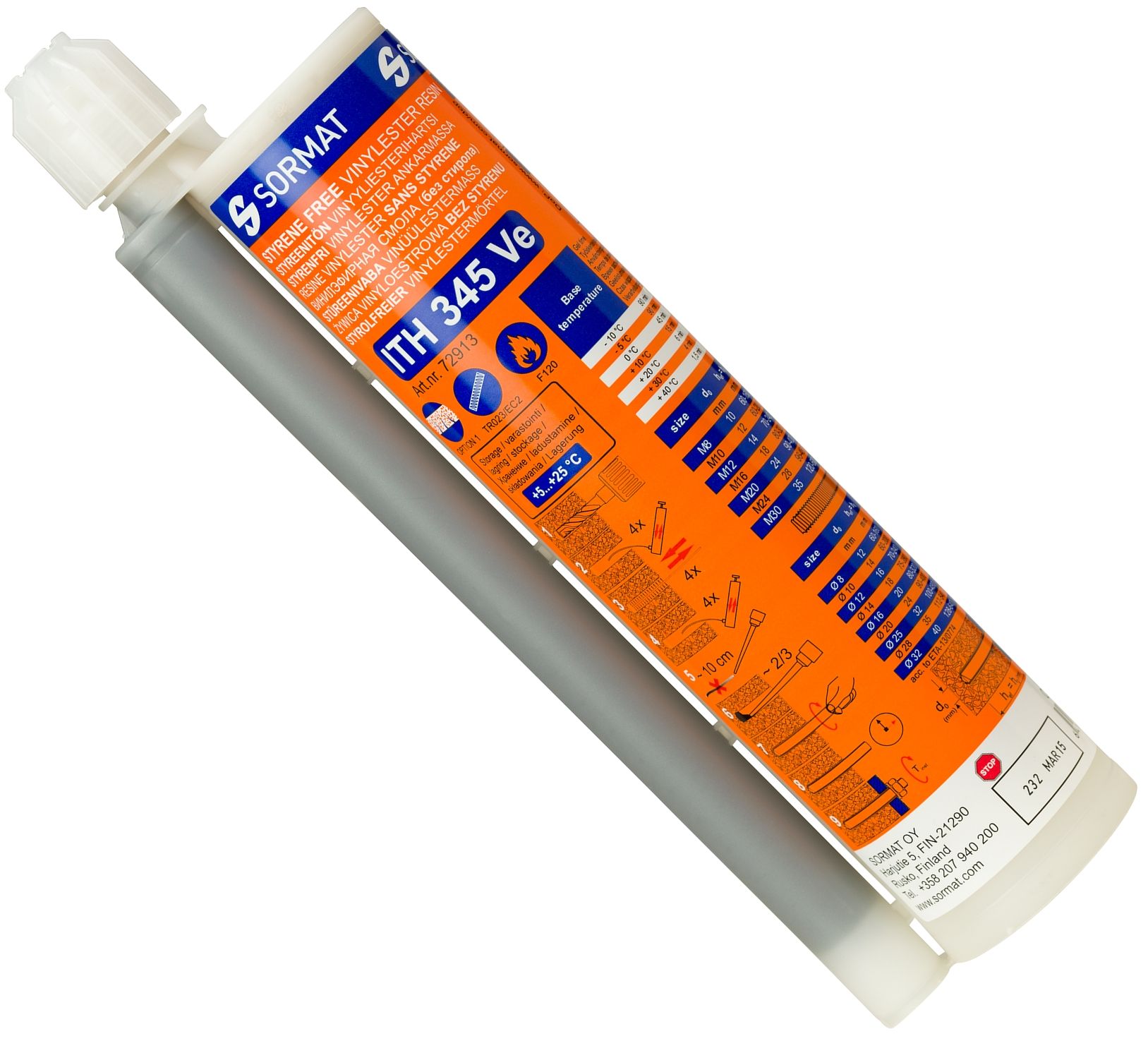 Химический анкер SORMAT ITH Ve, винилэстер - фото