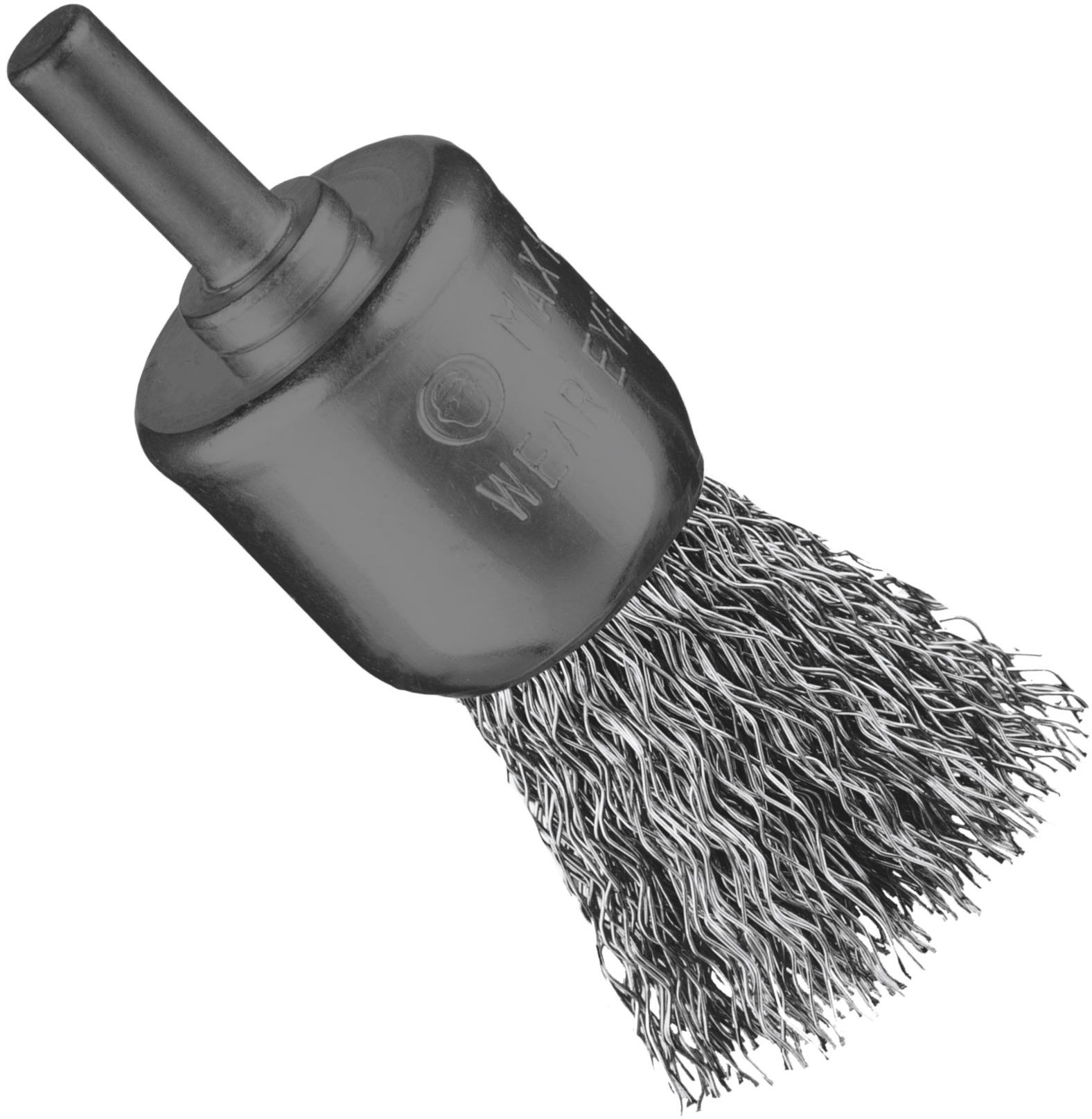 Щетка концевая гофрированная для дрели №1603 30 мм Blueshark 51603, нержавеющая сталь - фото