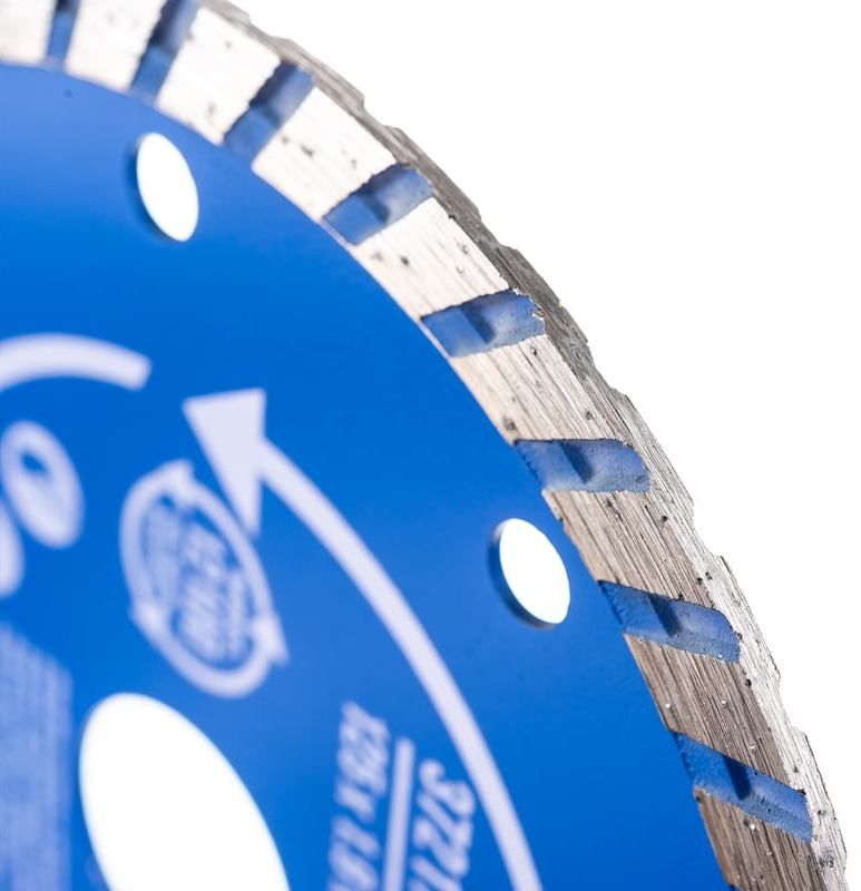 Диск алмазный 125/22,2х1,9 мм универсальный турбо, сухой и мокрый рез, MOS 37217M - фото