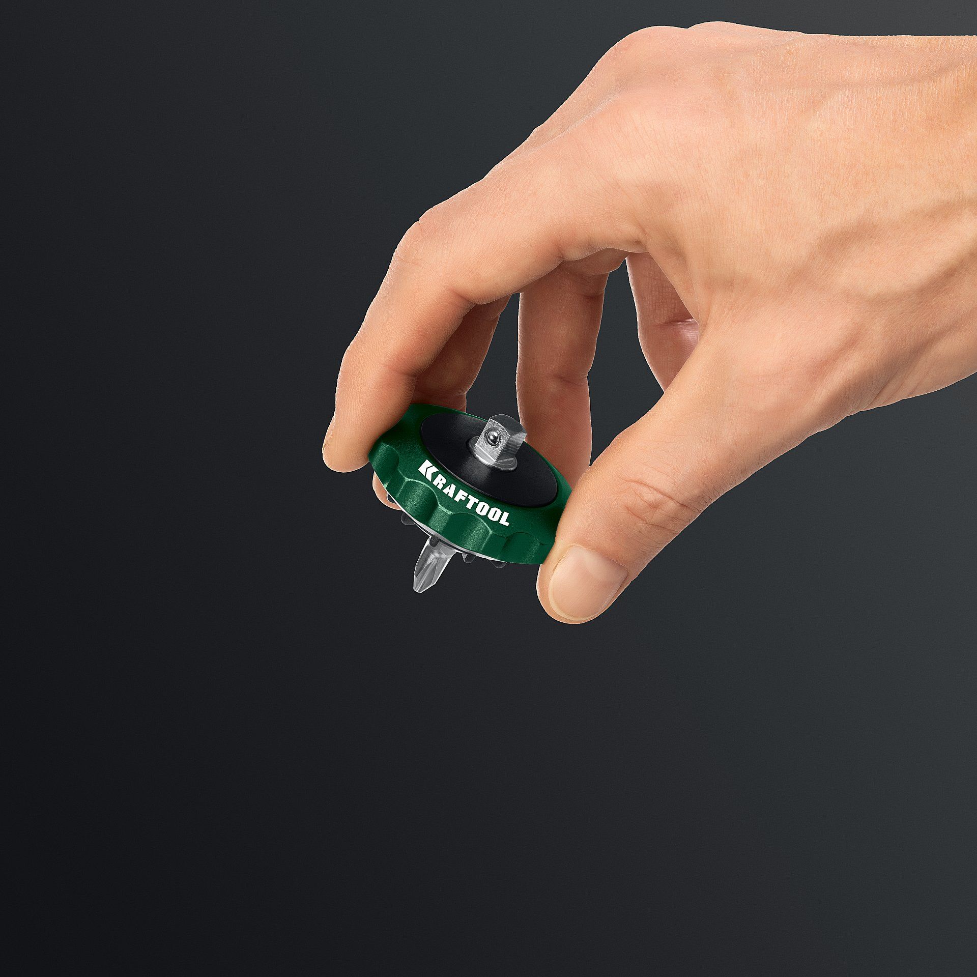 Трещотка реверсивная для бит и головок Space Ratchet Kraftool 25890 - фото