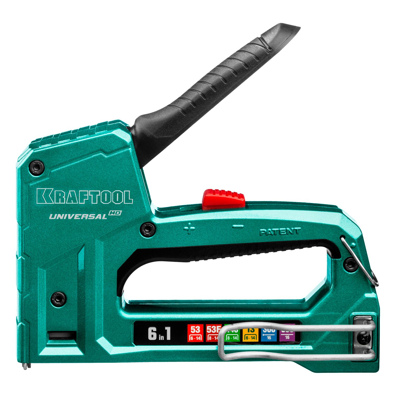 Степлер 6-в-1: 53, 23GA, 140, 20GA, 13/53F/300/500 Universal-HD Kraftool 3188 - фото