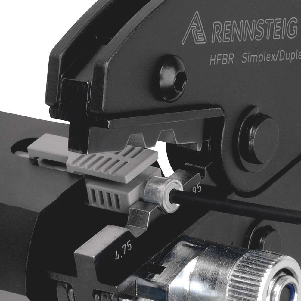 Пресс-клещи для контактов оптоволоконных кабелей HBFR 2 гнезда 4,75 и 4,95 мм² Rennsteig PEW 9 RE-619112831 - фото