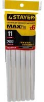 Стержни клеевые 11х200 мм для керамики White Stayer Prof 2-06821-W-S06, белые, 6 шт 