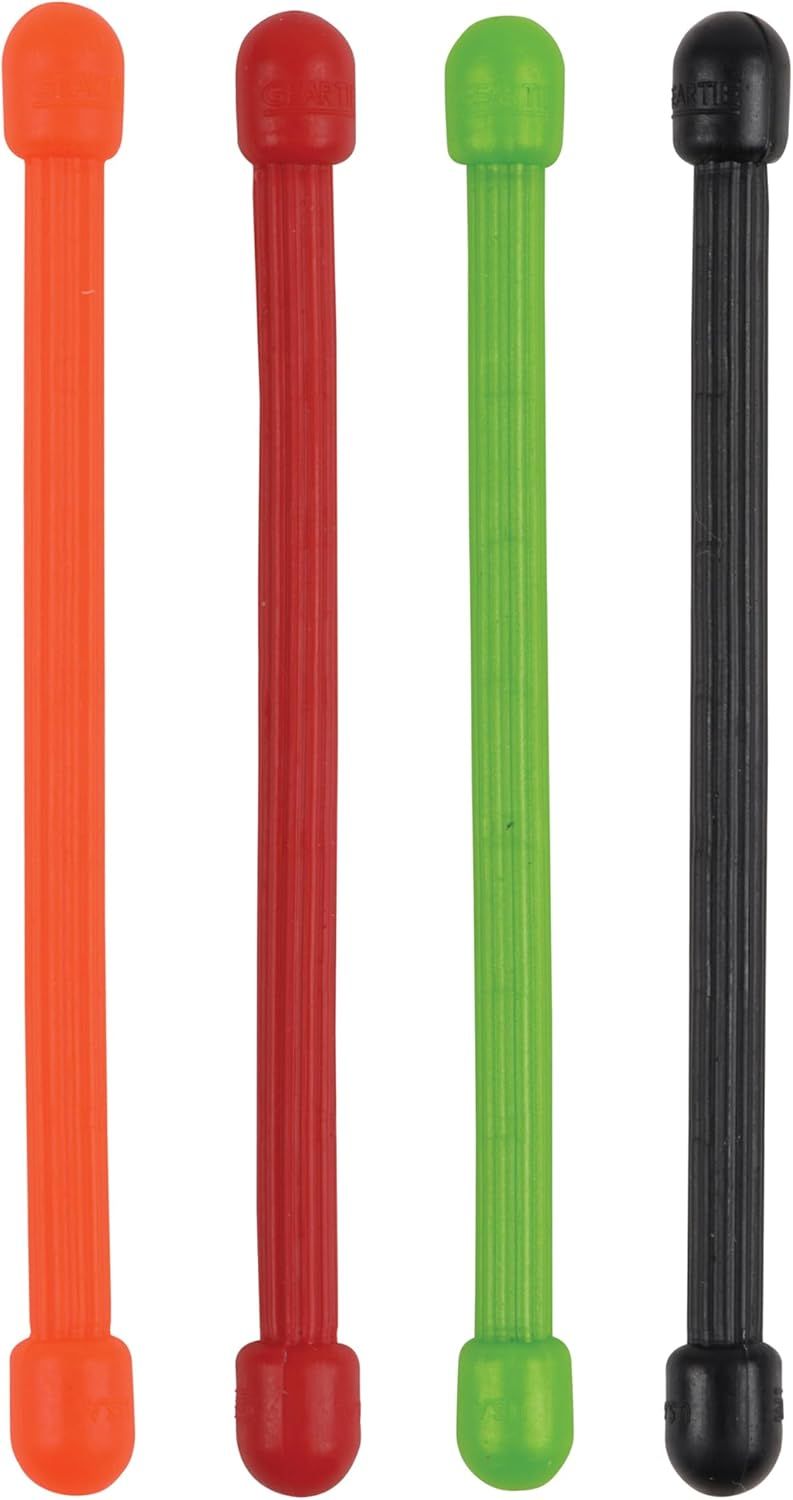 Гибкая стяжка (хомут) 3" Nite Ize Gear Tie GT3I-4PK-A1, цветные, 4 шт - фото