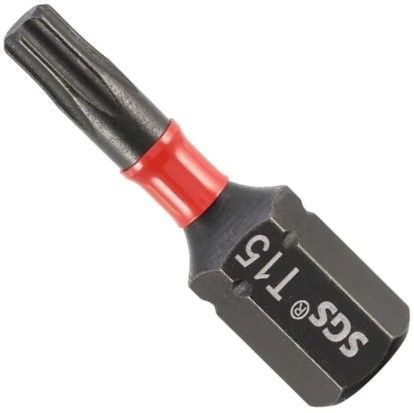 Изображение товара Ударная битa SGS TORX T15 25 мм для шуруповерта с защитой от нагрузок