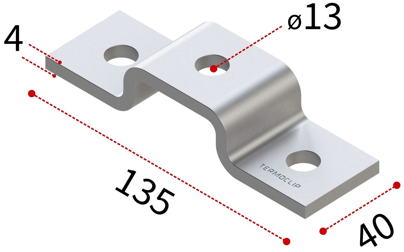 Скоба для профилей 41х21 4F3 TERMOCLIP - фото
