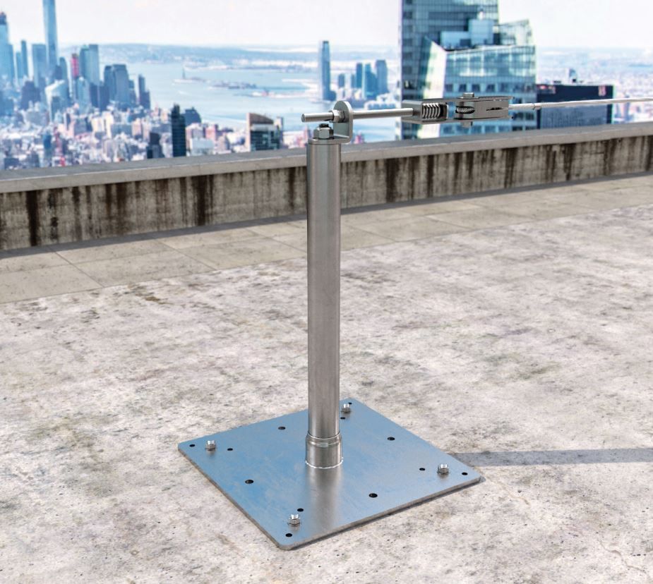 Крепеж для опоры TOWER XL на конструкции из газобетона BEFTOWERXL1, оцинкованная сталь - фото