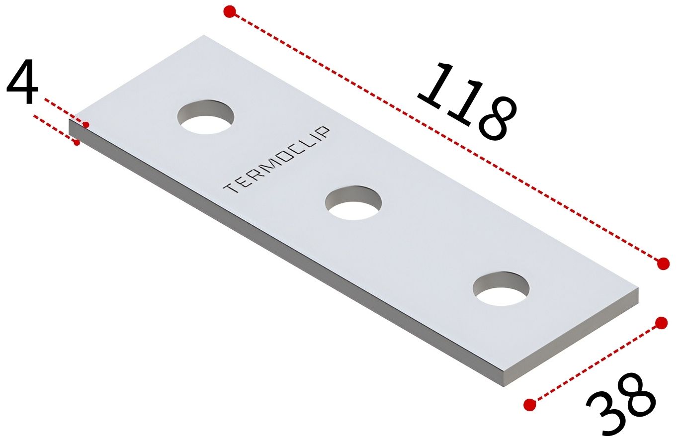 Пластина соединительная для профиля 38-41 4F3 TERMOCLIP - фото