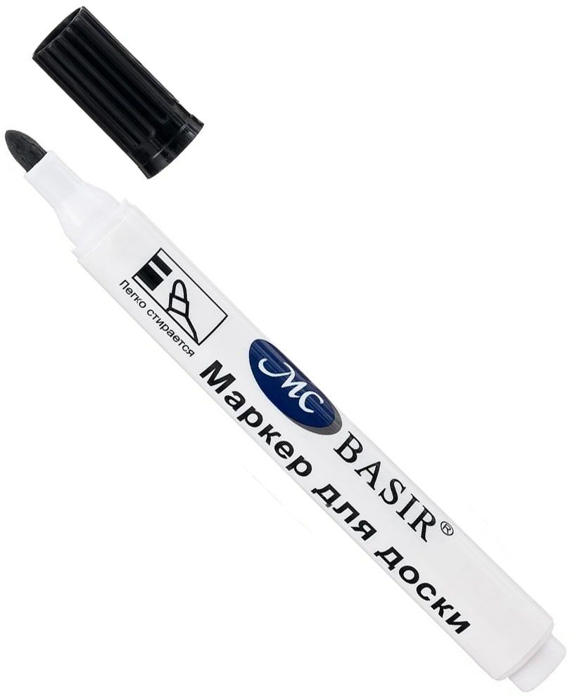 Маркер для белой доски 2,5-3 мм MC-3934, черный - фото
