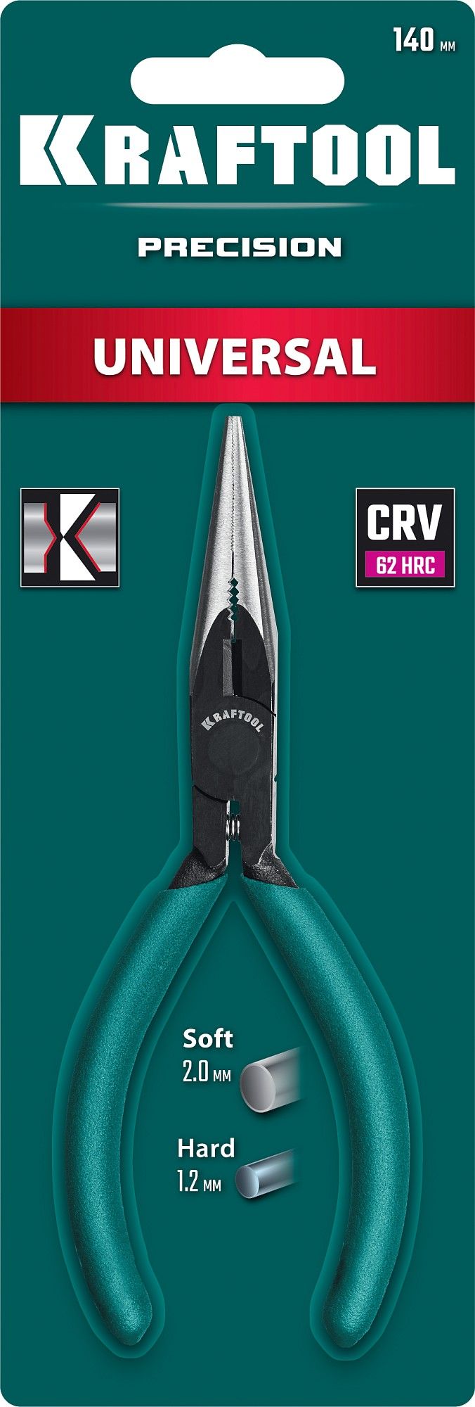 Тонкогубцы прецизионные140 мм Universal Precision Kraftool 220017-3-14 - фото