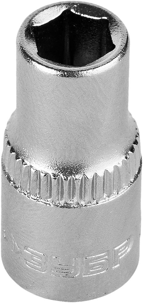 Головка торцовая 1/4" FLANK ЗУБР Мастер, Cr-V сталь - фото