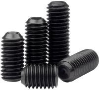 Винт установочный с мелкой резьбой М16х1,5х16 DIN 916 (ISO 4029) и засверленным концом, сталь 45H