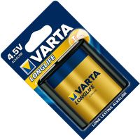 Батарейка щелочная 4,5V Varta Longlife 4112101411, в блистере