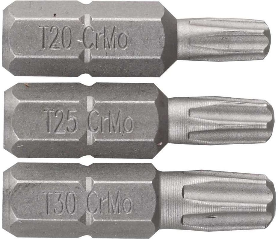 Набор бит TORX 25 мм ЗУБР 26009-TORX-H3, 3 шт - фото