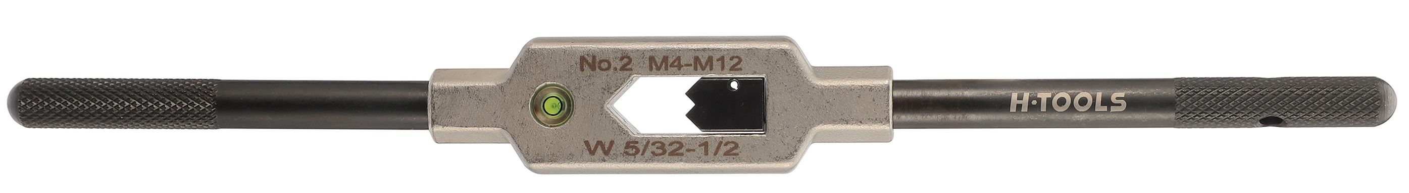 Вороток для метчиков с уровнем №2 M4-M15 (3,0-9,0 мм) 265 мм Inox DIN 1814 H-Tools 08802050 - фото
